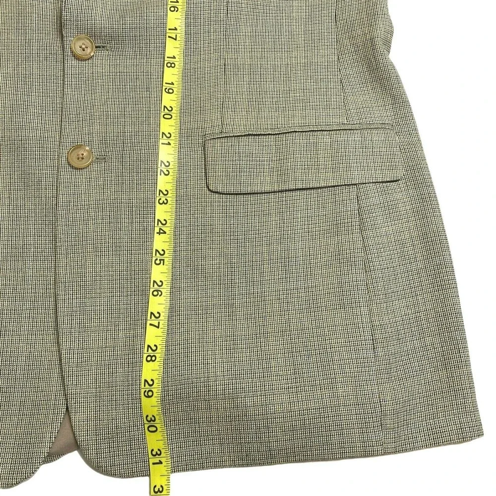 Lauren Ralph Lauren Blazer Mens Size 46 2 Button Wool Sport Dress Coat Nailshead